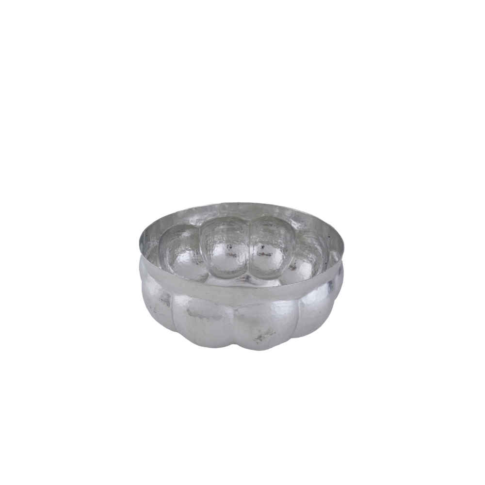 وعاء تقديم للحلويات من النحاس بشكل تقليدي مطرز للآيس كريم سالجوغي