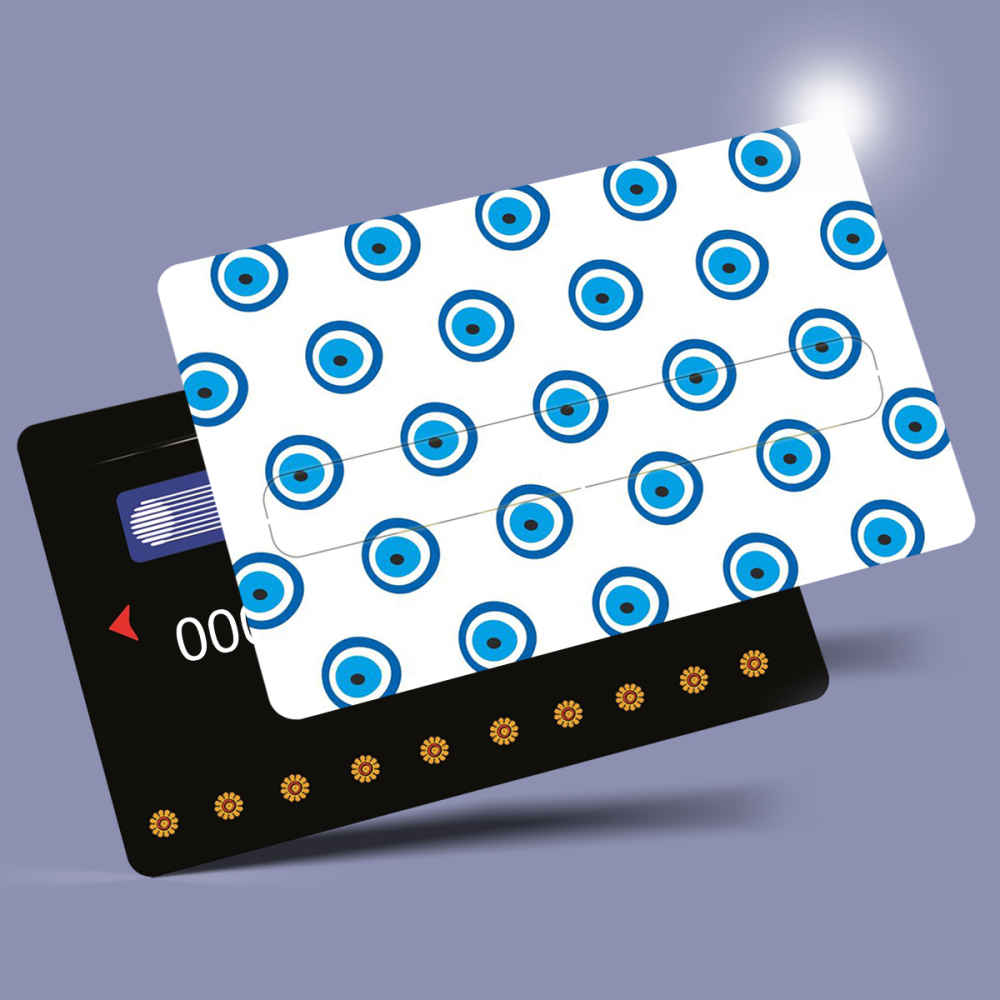 ملصق بطاقة ائتمان إسلامي – تصميم عين فاطمة