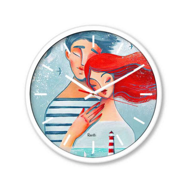 ساعة مكتب بطباعة عصرية خيالية موديل رومانسي