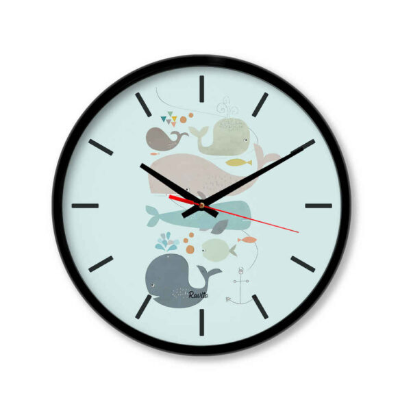 ساعة مكتب بطباعة عصرية خيالية موديل حوت