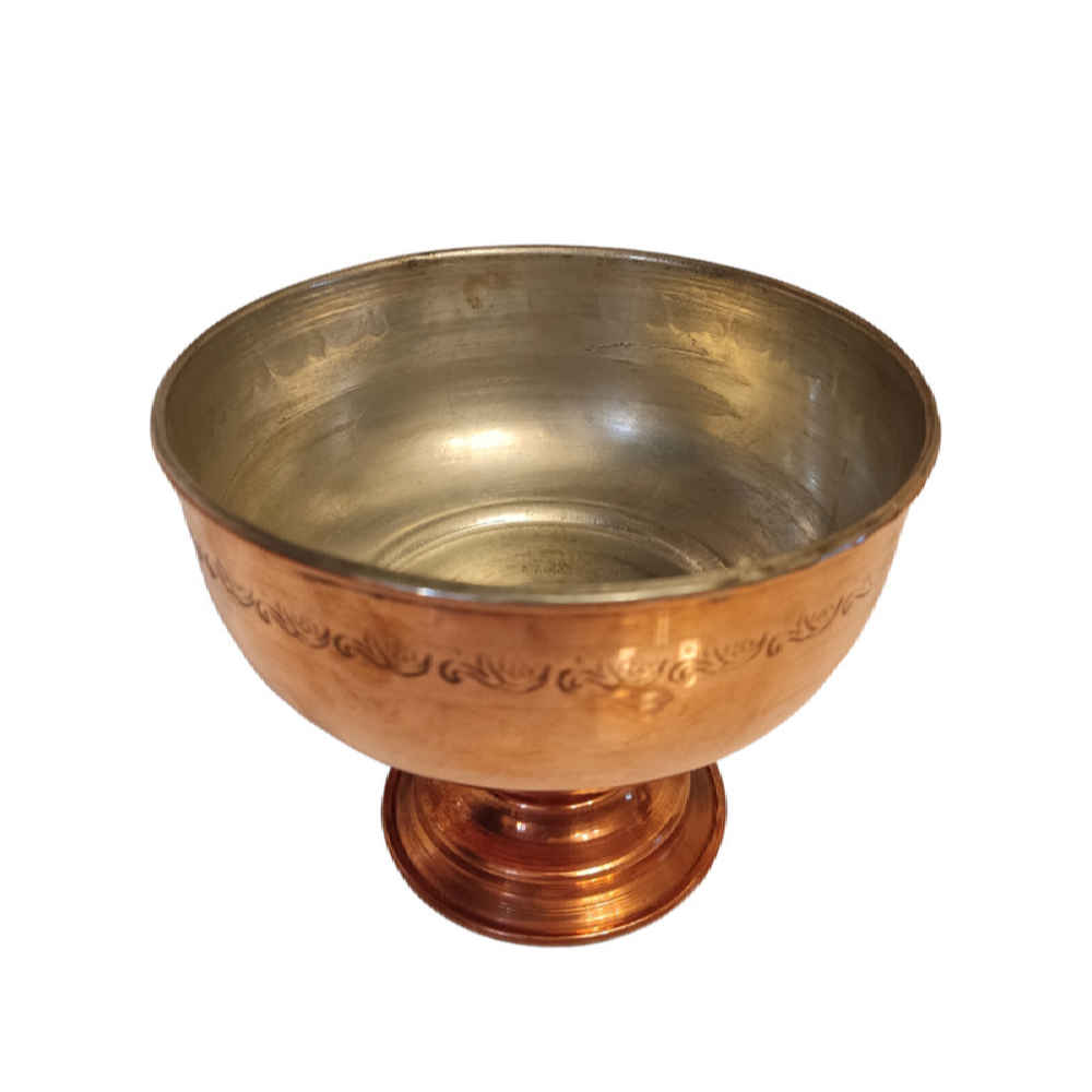 وعاء عشاء نحاسي مطروق – غول (مجموعة من 3)