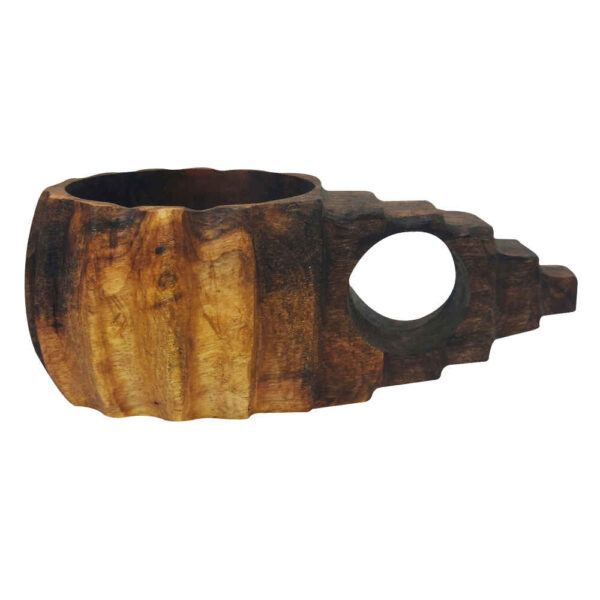 كوب التخييم الخشبي الصناعي اليدوي نموذج كاكسو