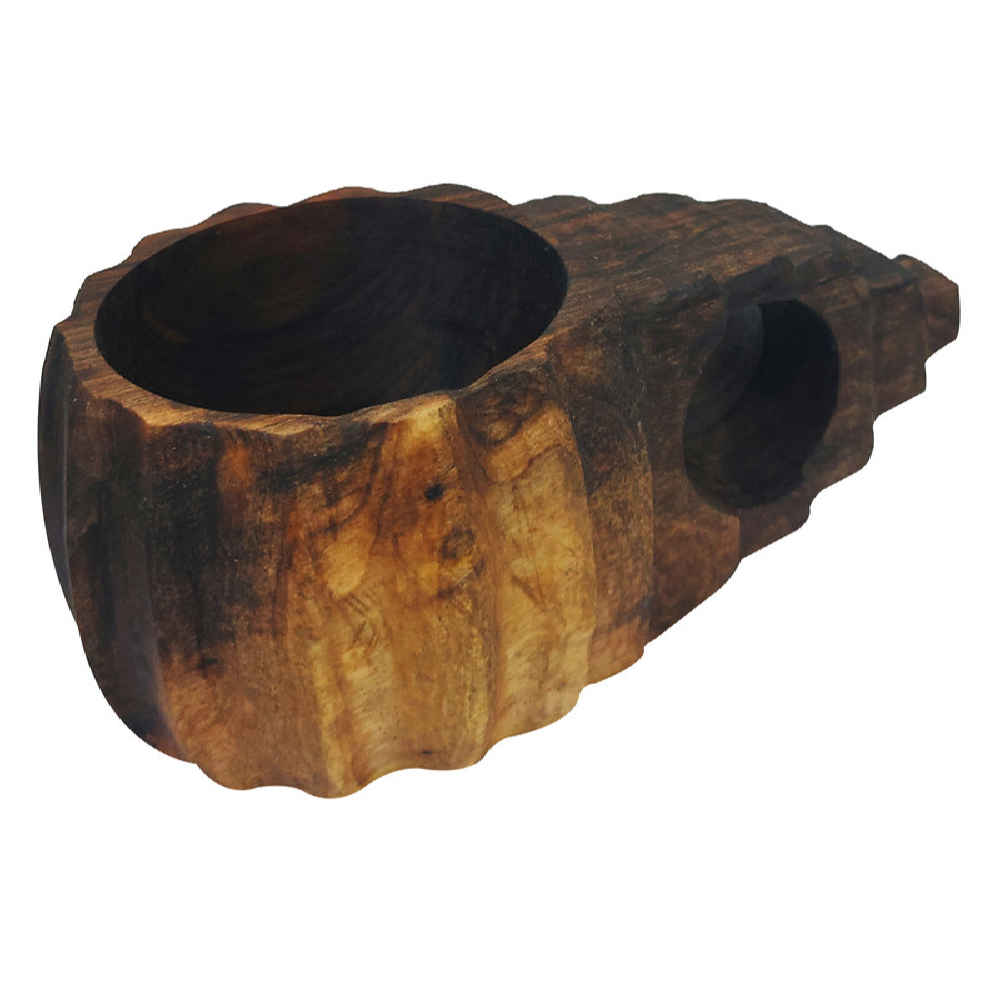 كوب التخييم الخشبي الصناعي اليدوي نموذج ديموند