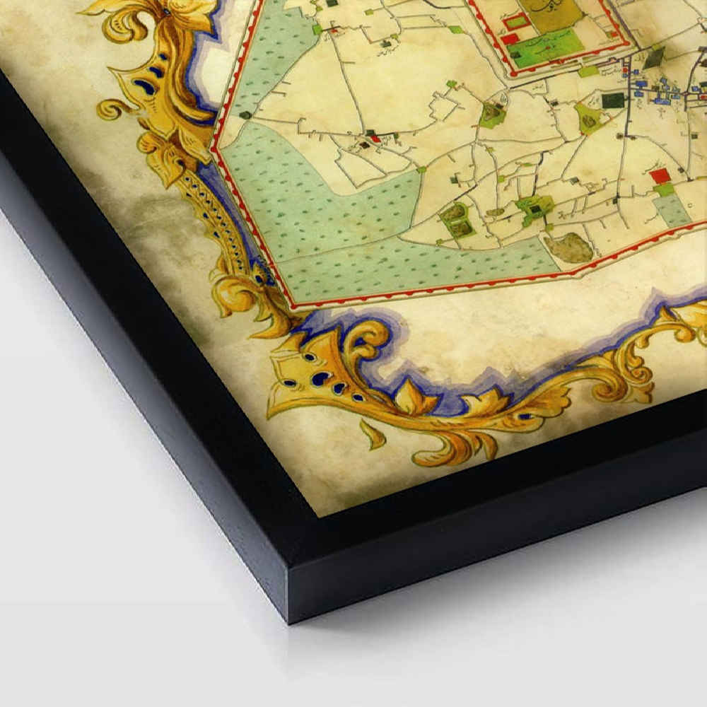 طباعة PVC إيرانية بإطار – فن الجدران طهران القديمة