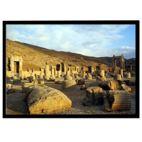 طباعة PVC إيرانية بإطار - فن الجدران برسيبوليس