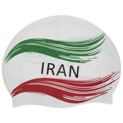غطاء سباحة سيليكون بتصميم علم إيران