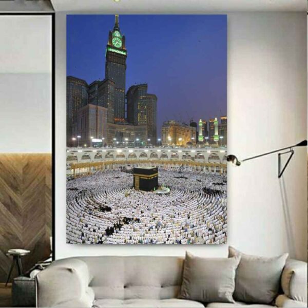 اللوحة الجدارية الإسلامية للكعبة مكة