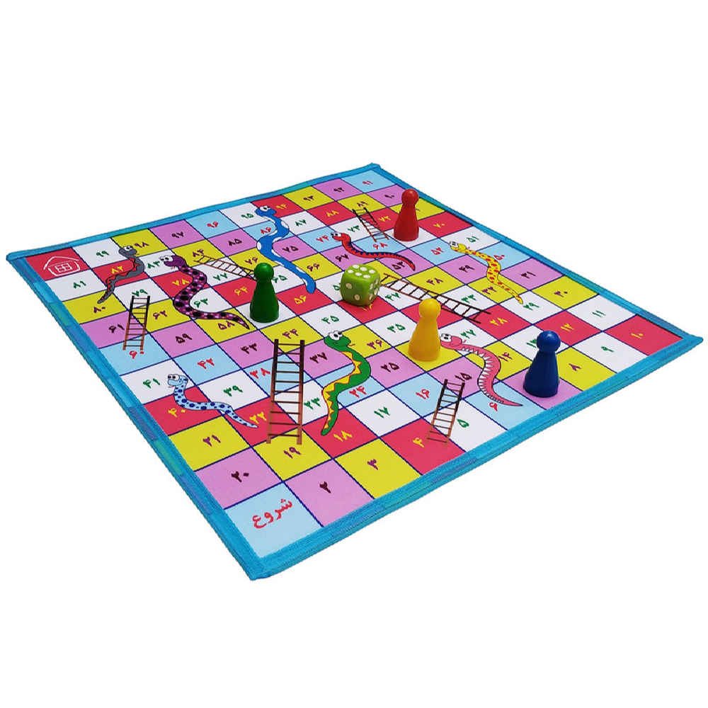 لعبة لودو اللوحية ومجموعة لعبة سلم وثعبان