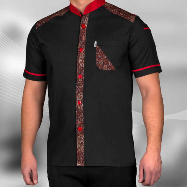 جاكيت شيف رجالي بأكمام قصيرة – كلاسيكي