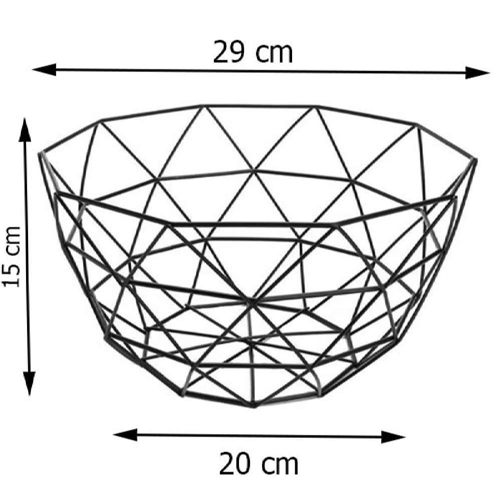 سلة فاكهة سلكية معدنية نموذج مشابك