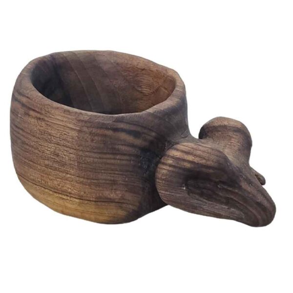 كوب التخييم الخشبي الصناعي اليدوي نموذج بوفالو