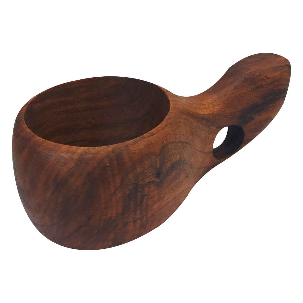 كوب التخييم الخشبي الصناعي اليدوي نموذج البركة