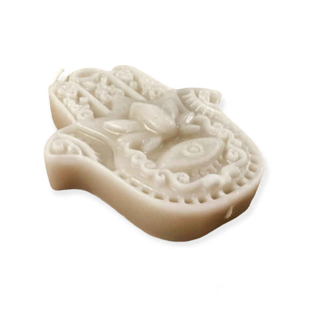 شمعة إسلامية صغيرة على شكل يد فاطمة – تصميم الحَمْسَة