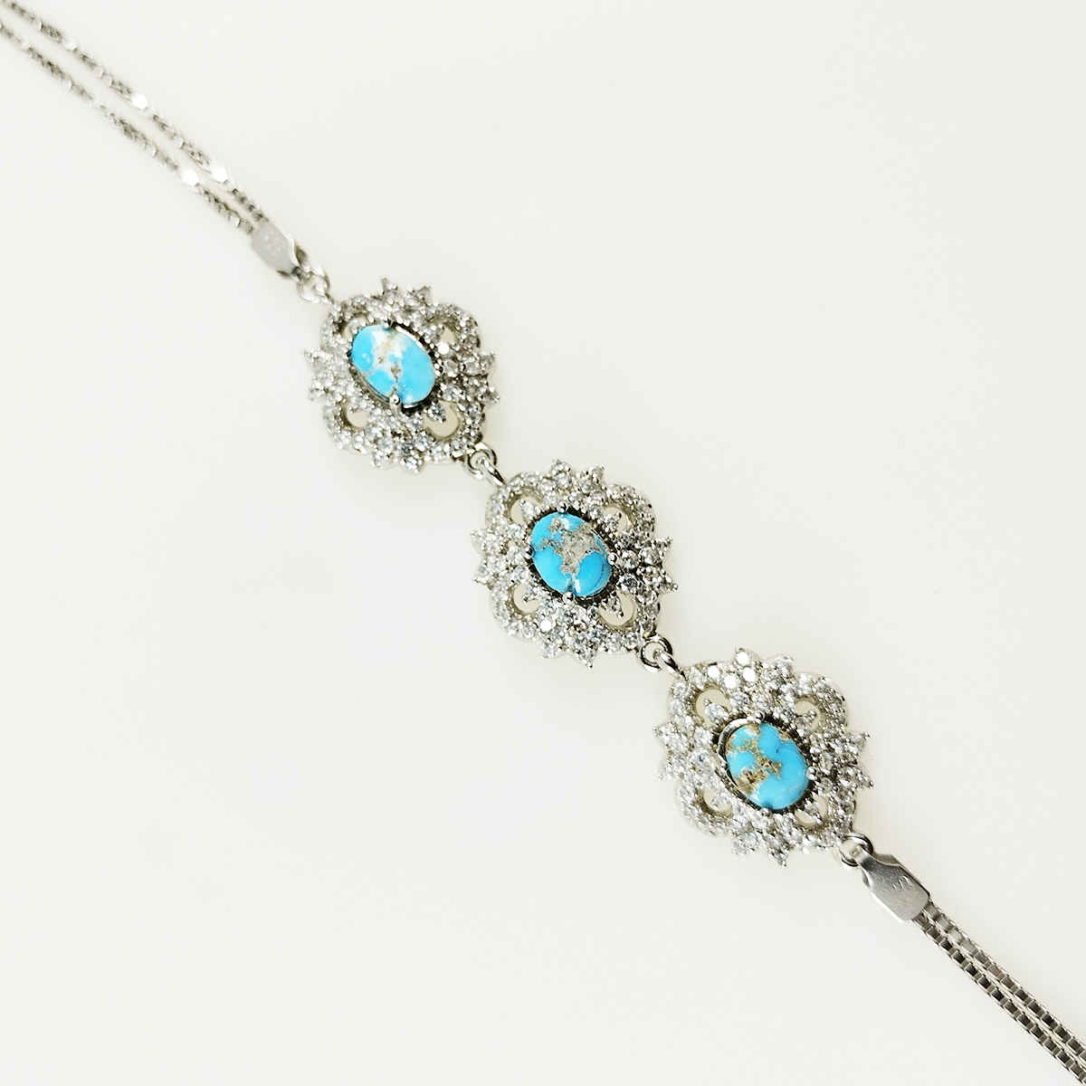 سوار فضة بحجر تركواز للنساء – باران