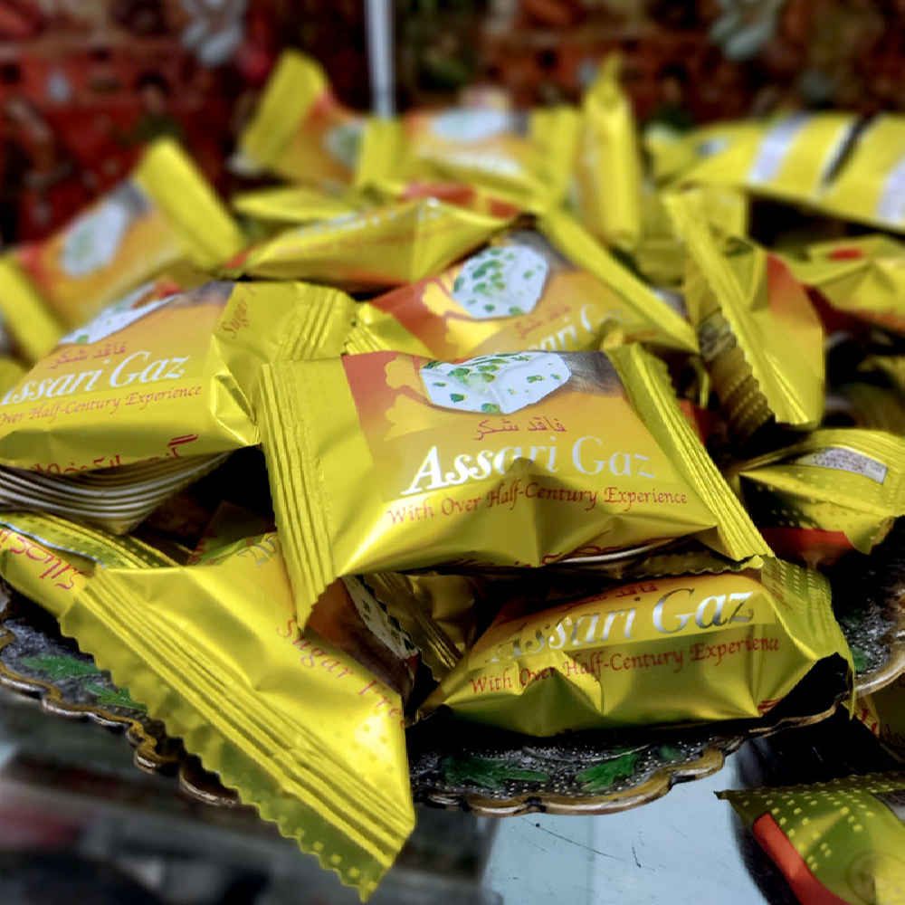 من السما إيراني: خالي من السكر – نوجا مع 100% أنجابين و40% مكسرات