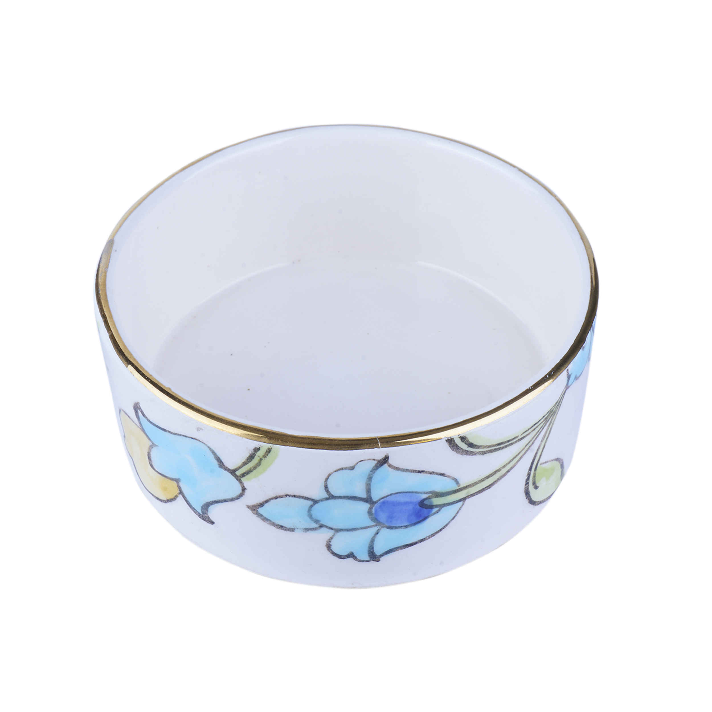 وعاء فخاري يدوي الصنع بنموذج جول ومرغ