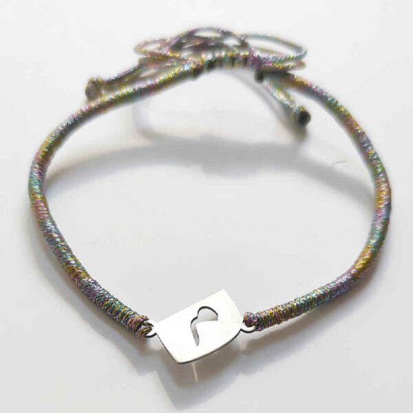 سوار خيطي فضة إيراني بسيط – تصميم ميم