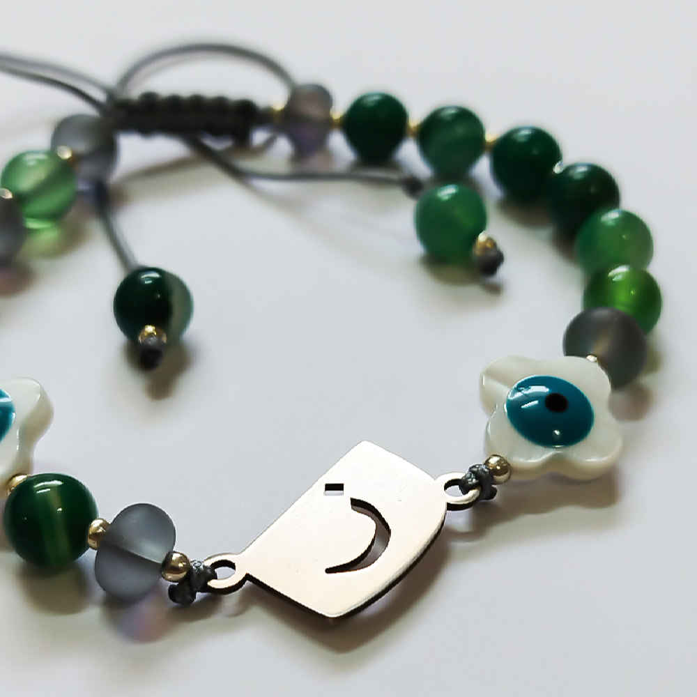 سوار فضة خرز للنساء – موديل ز