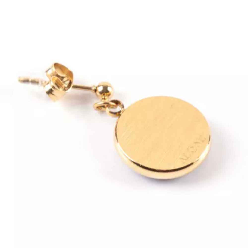 أقراط إيرانية مطلية بالذهب للنساء بنموذج رمان يلد