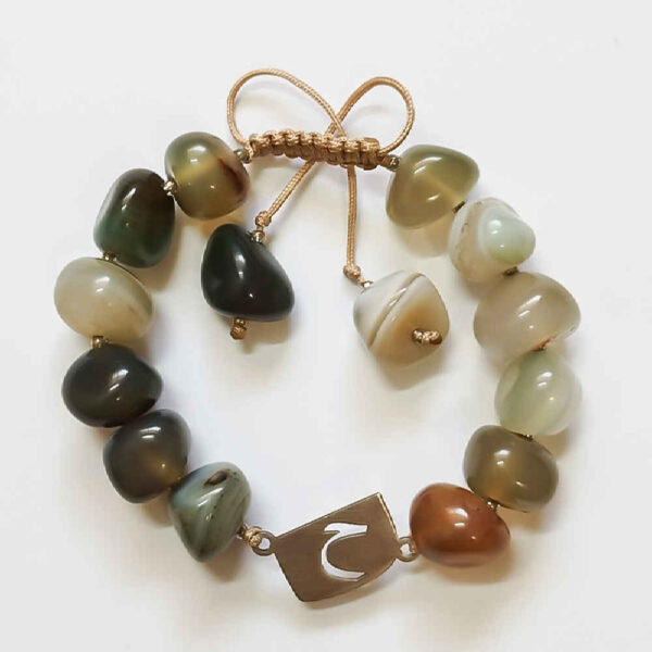 سوار فضة خرز للنساء – موديل هه