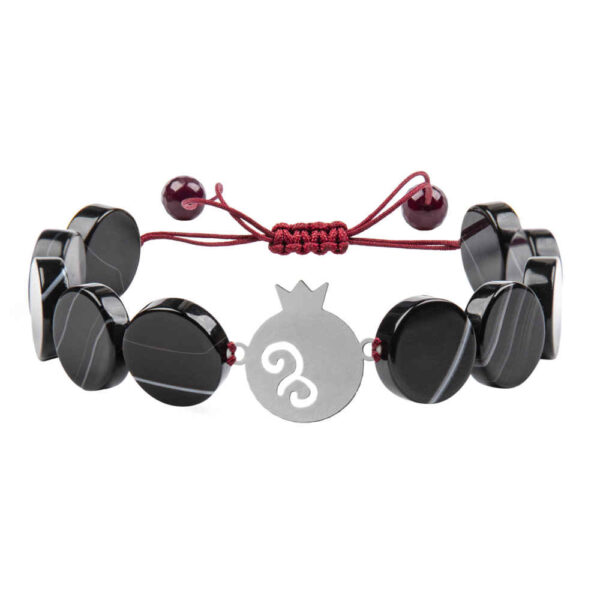 سوار فضة خرز للنساء – شبة یلدا