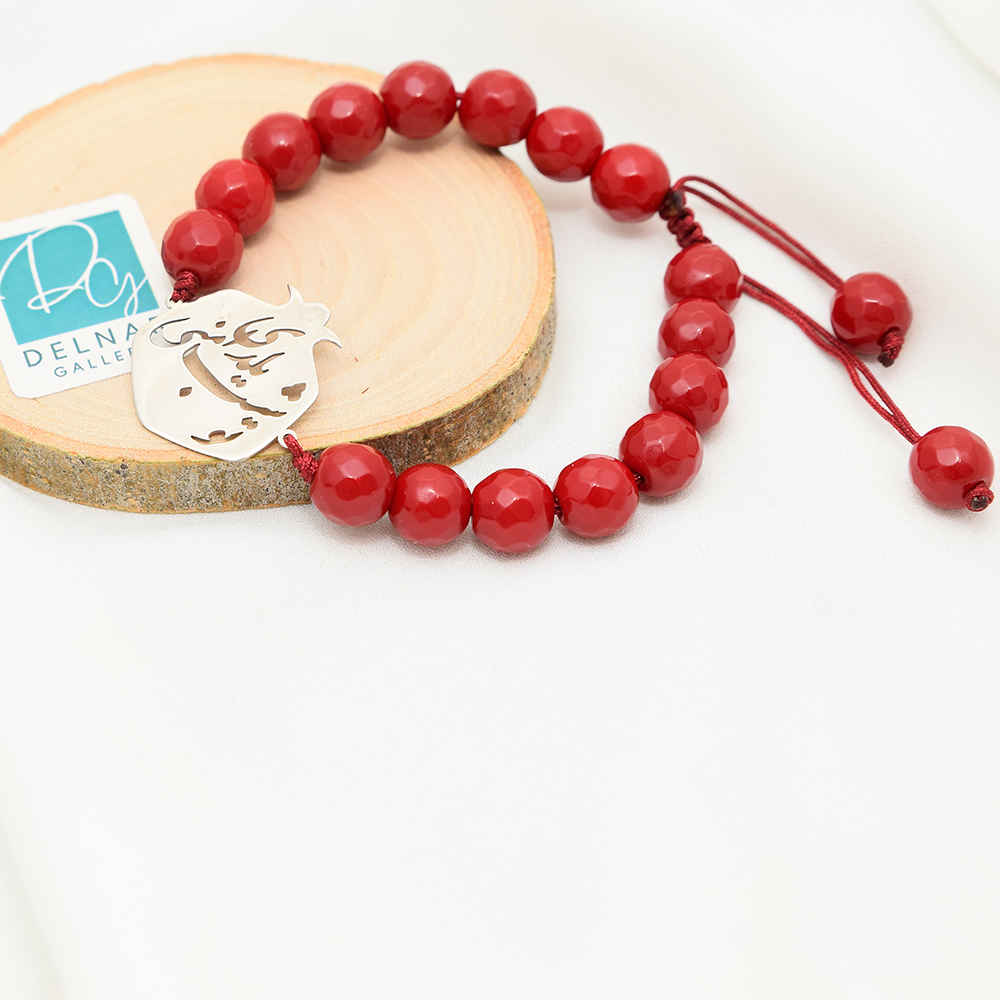 سوار فضة خرز للنساء – تصميم ليلة يلدا