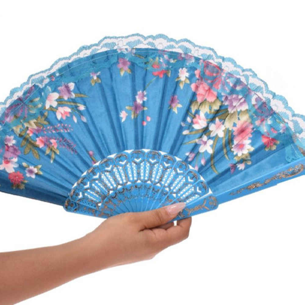 فلورال مروحة يد قابلة للطي ومحمولة – موديل بورنا