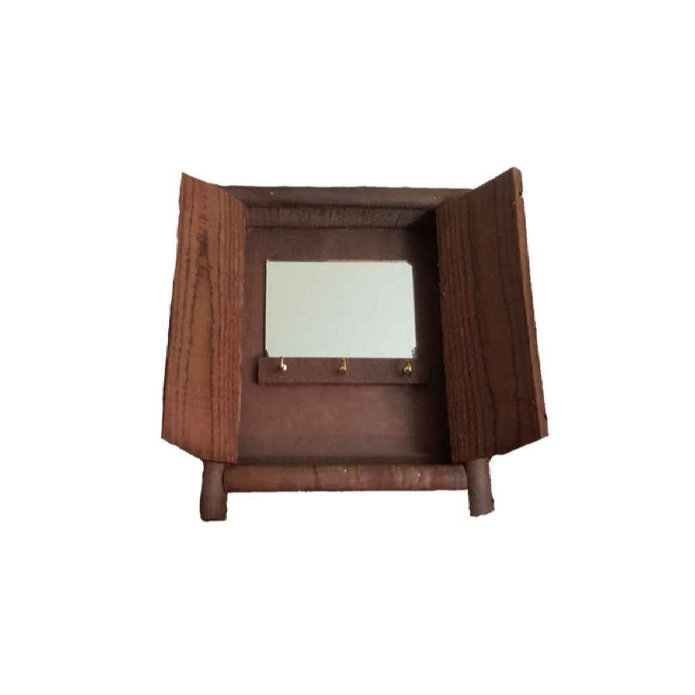 حامل مفاتيح حائط خشبي نموذج الباب الأمامي