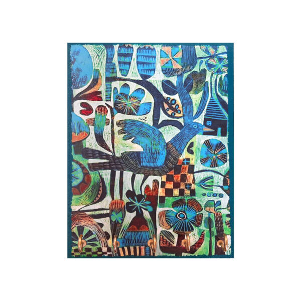 حامل مفاتيح جداري مزخرف ومصنوع يدويًا بتصميم طائر