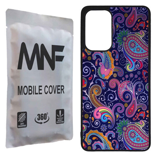 غطاء هاتف بلون أرجواني مستوحى من الزخارف الفارسية لهواتف سامسونج وآيفون