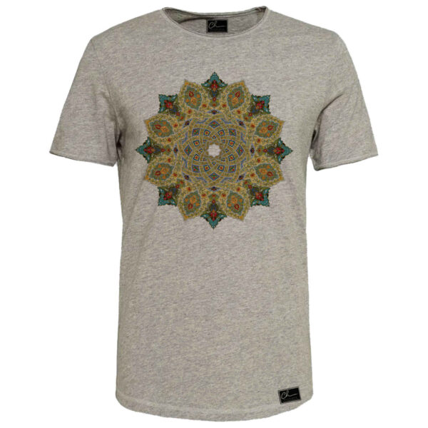 تيشيرت قطني رمادي نصف كم موديل ساحل – أنيق ومريح