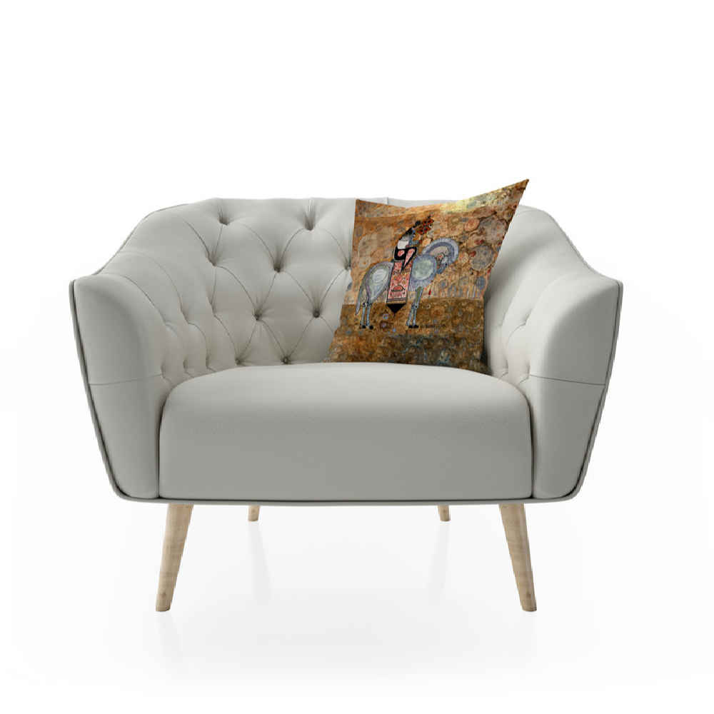 غطاء وسادة إيراني رائع مطبوع موديل جندي