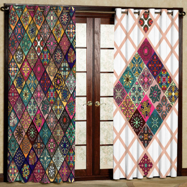 ستائر عينية من المخمل المطبوع – زهور مطر