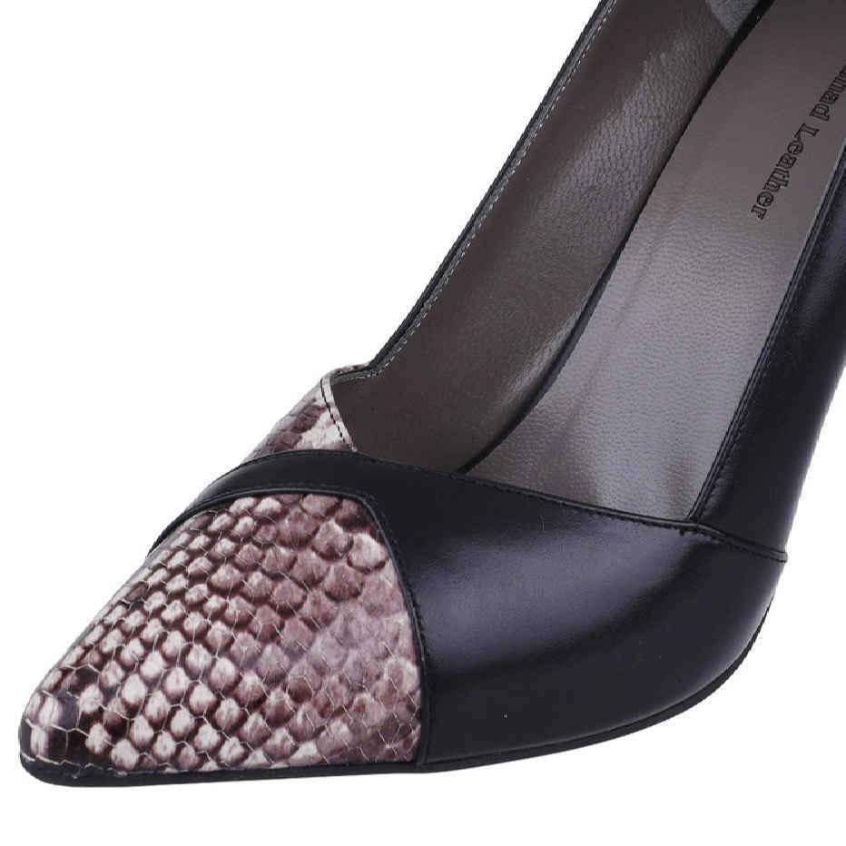 حذاء كعب عالي جلد للنساء موديل هيلين