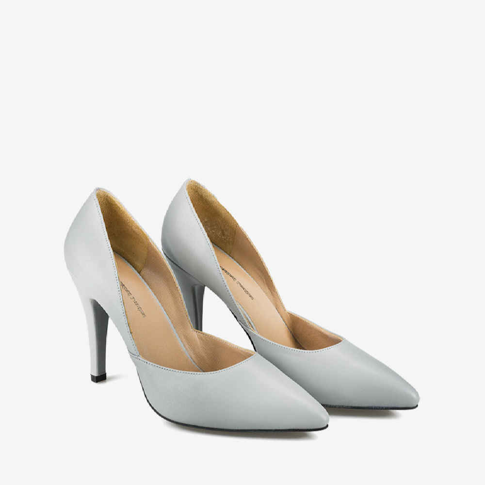 حذاء كعب عالي جلد للنساء موديل أميرة