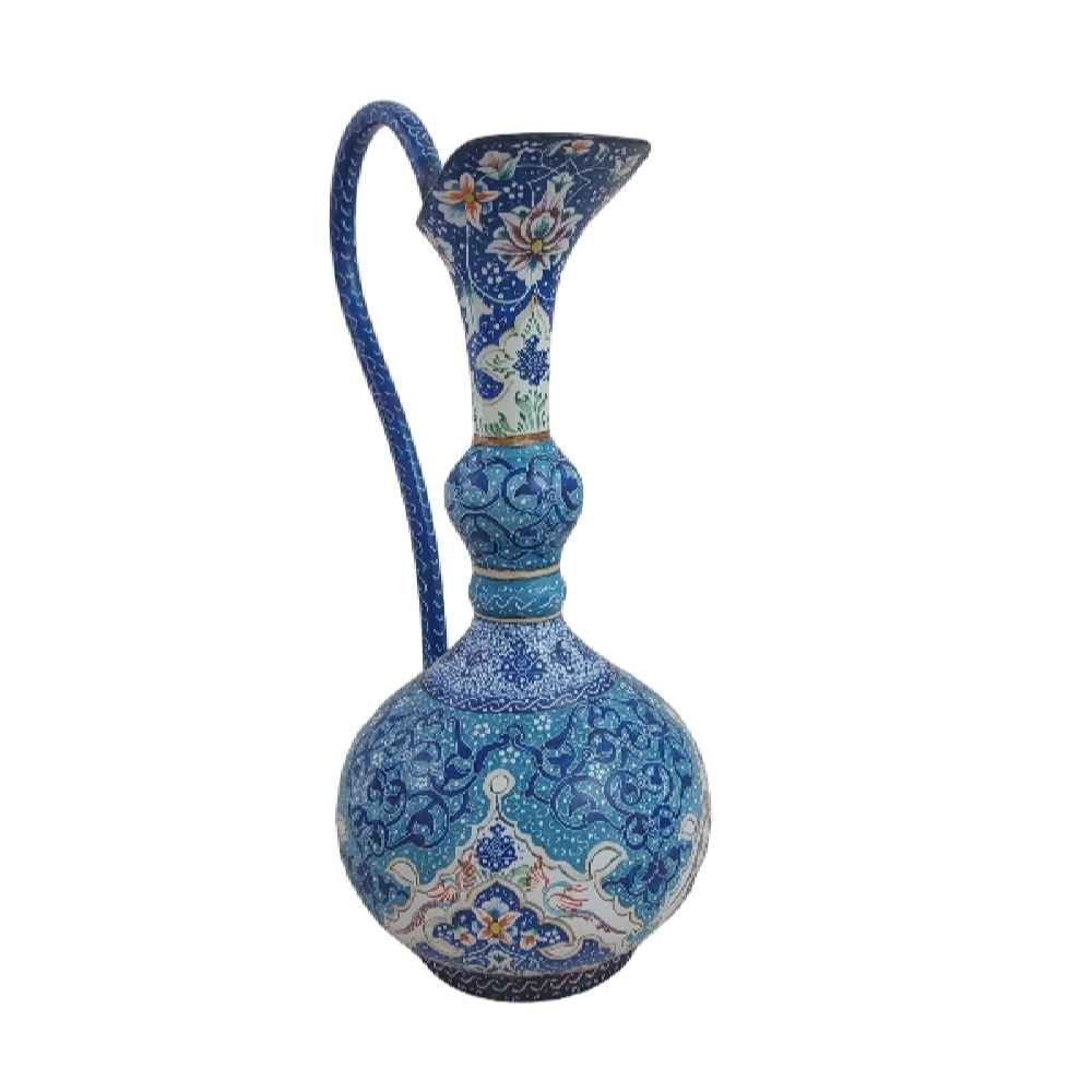 إبريق زخرفي مزخرف بالمينا الإيراني المصنوع يدويًا – رها