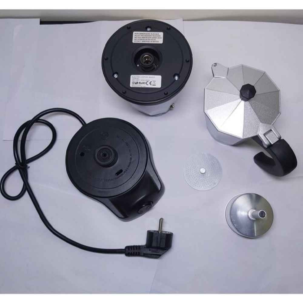 جهاز ترشيح القهوة الكهربائي من الصلب بنمط موكا بوت – سعة 6 أكواب