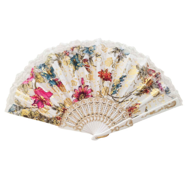 فلورال مروحة يد قابلة للطي ومحمولة - موديل كيارا