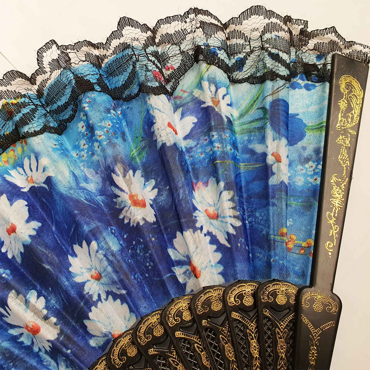 فلورال مروحة يد قابلة للطي ومحمولة – موديل مها