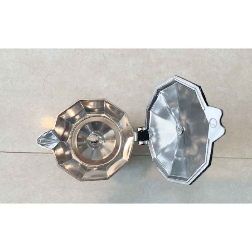 إبريق الموكا صانع الإسبرسو التقليدي الإيطالي – 3 أكواب السعة أسود