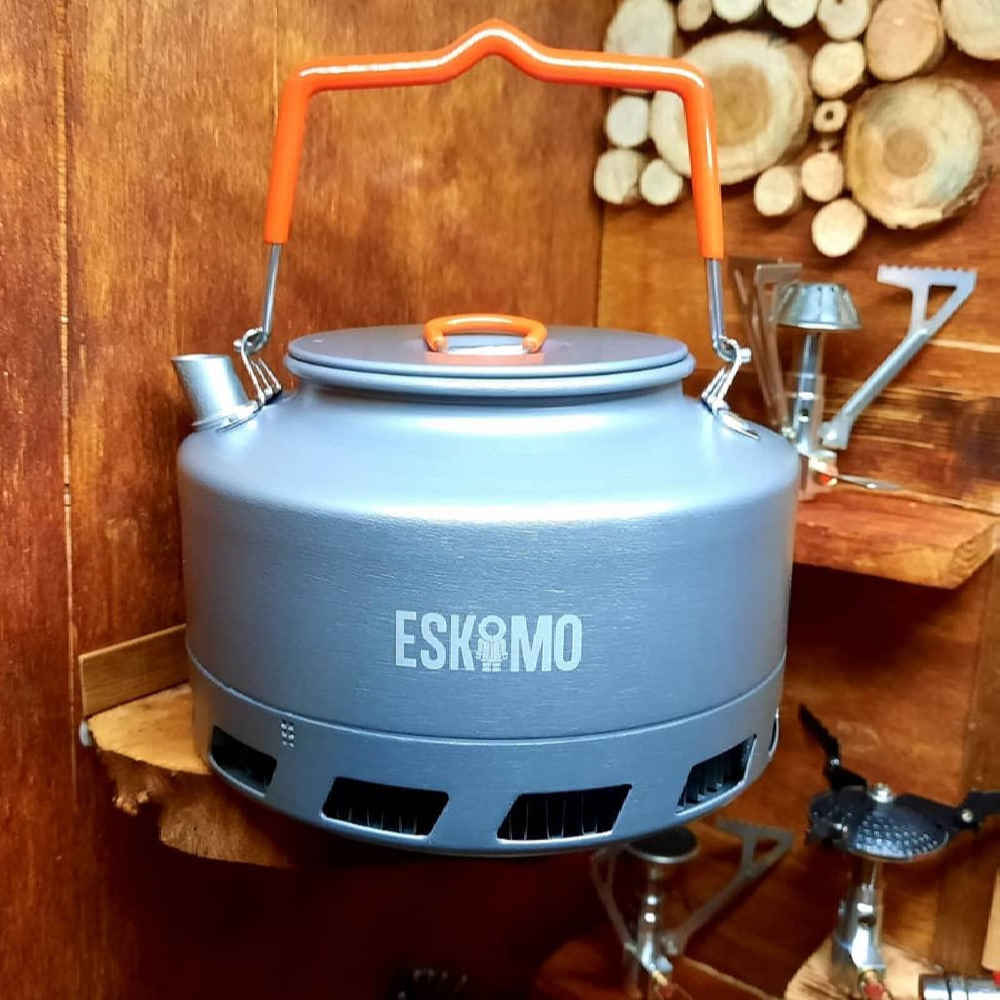 غلاية تخييم خارجية خفيفة الوزن طراز سكيمو – مثالية للنيران