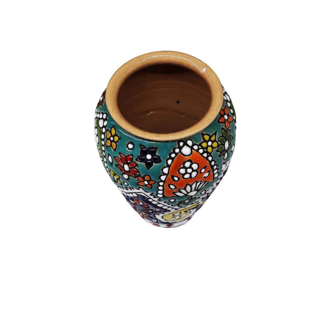 حامل قلم خزف إيراني مصنوع يدويًا للمكتب – مناقري