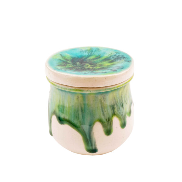 جرة تخزين مطبخ خزفية - تخزين أنيق للقهوة والشاي والمزيد، مظفر