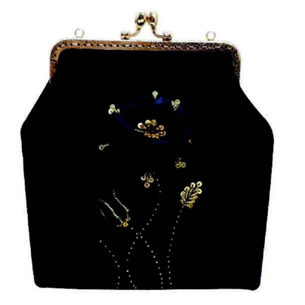 حقيبة يد صغيرة بتطريز الشريط - مخمل بتصميم صرافراز