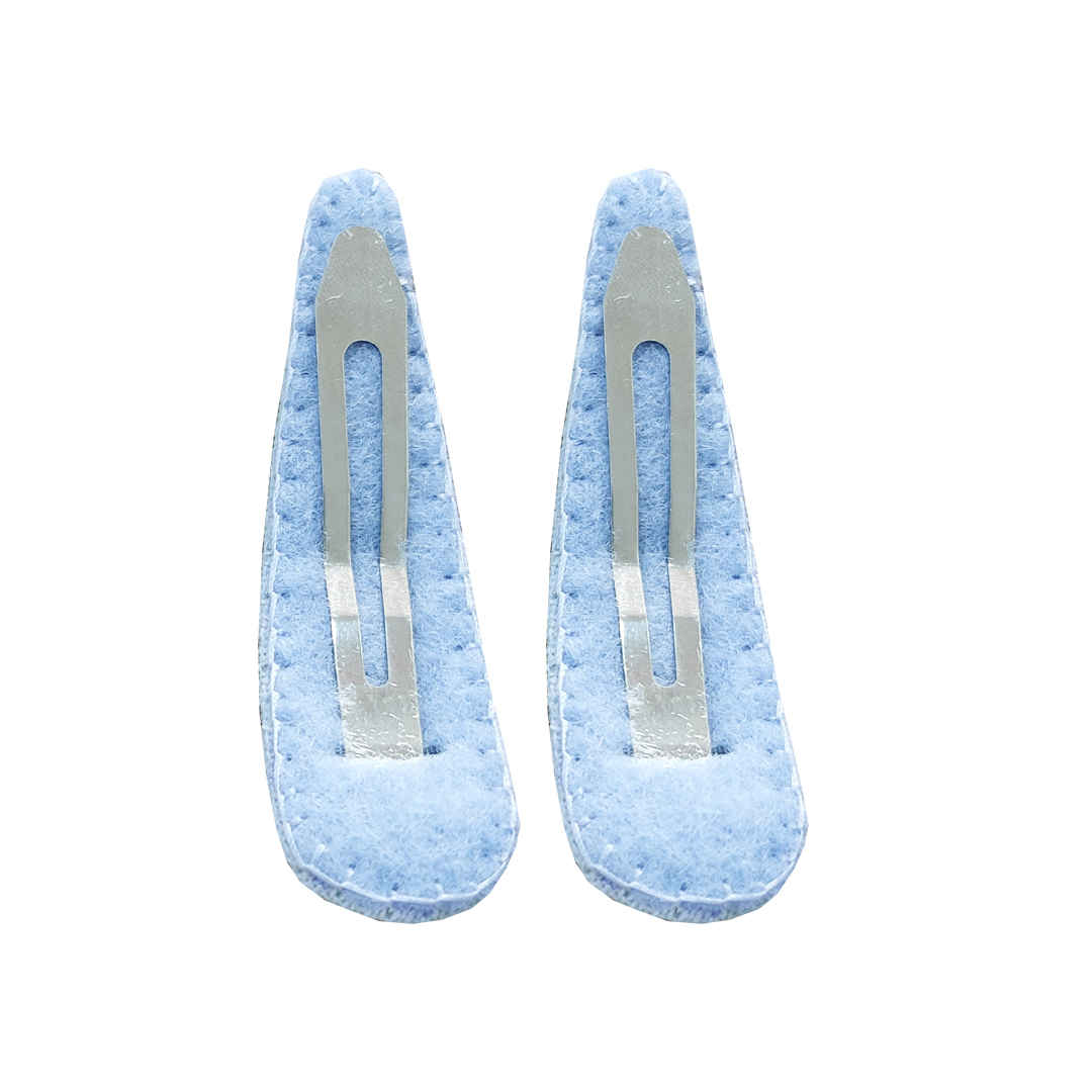 مجموعة مشابك الشعر بعدد ٢ مع تصميم بالون مطرز يدويًا