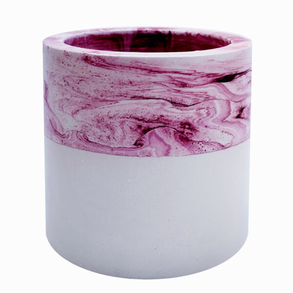 حاملة أقلام من الحجر للمكتب بتصميم الرخام، طراز رانگي