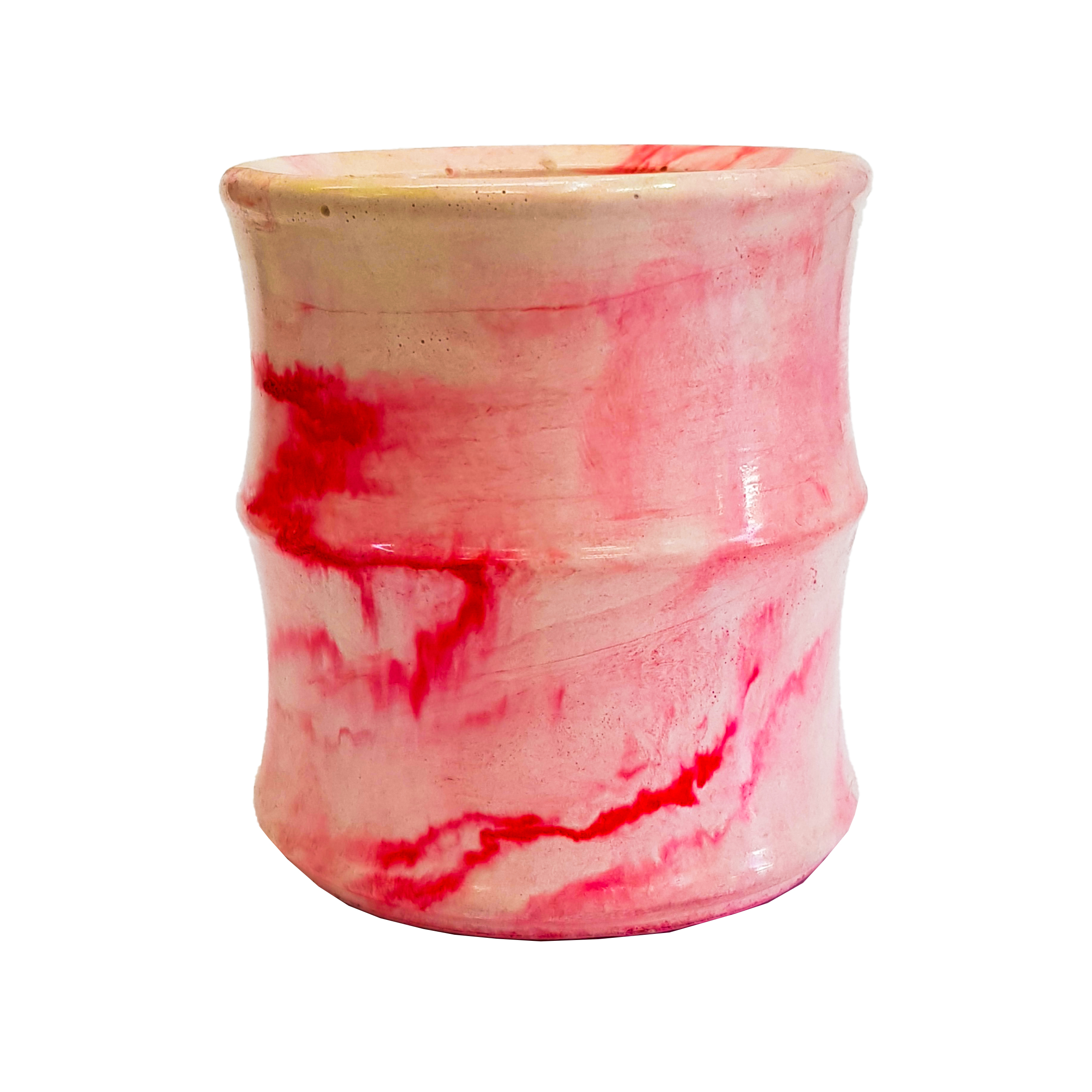 حاملة أقلام من الحجر للمكتب بتصميم الرخام، طراز صنگی