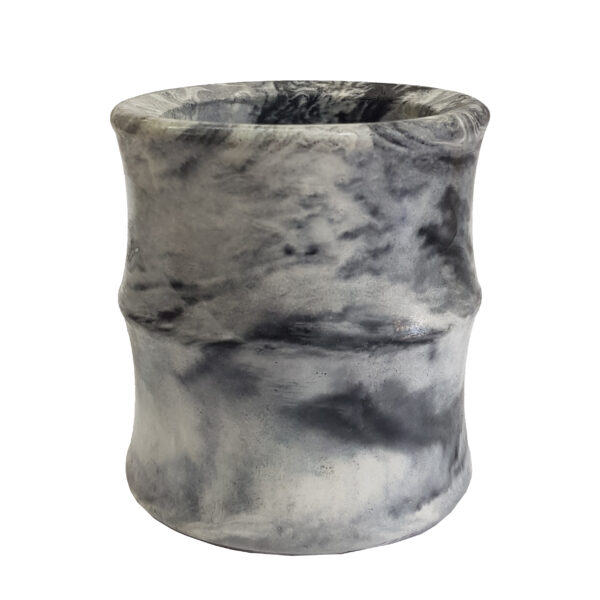 حاملة أقلام من الحجر للمكتب بتصميم الرخام، طراز صنگی