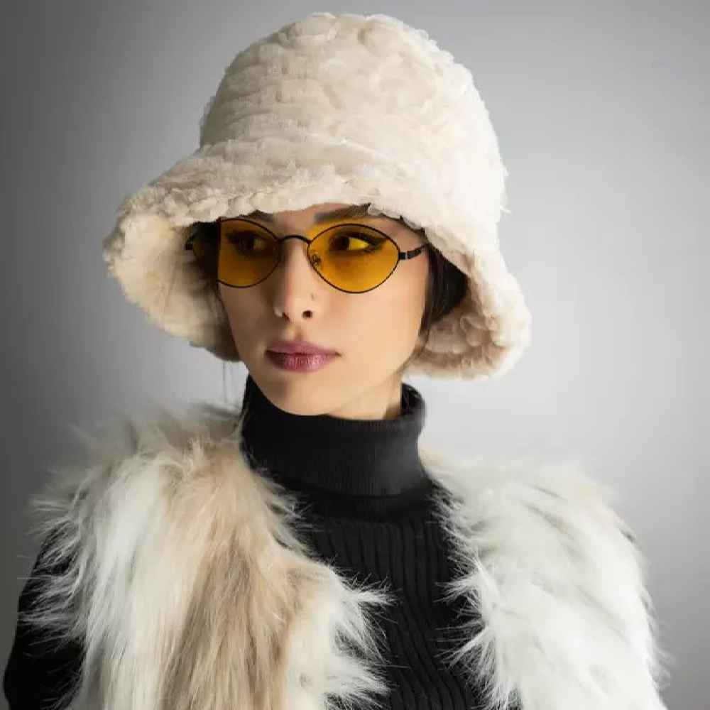 قبعة دلو شتوية للنساء – موديل سميك