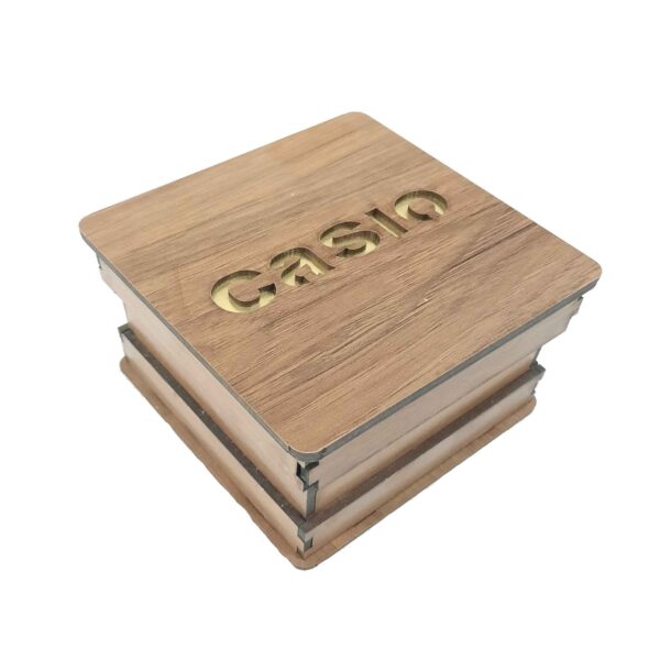 صندوق ساعات كاسيو خشبي - فتحة واحدة